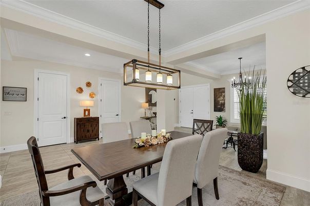 Chandelier, Dining room, Interior, Pendant Lights, Recessed Lighting