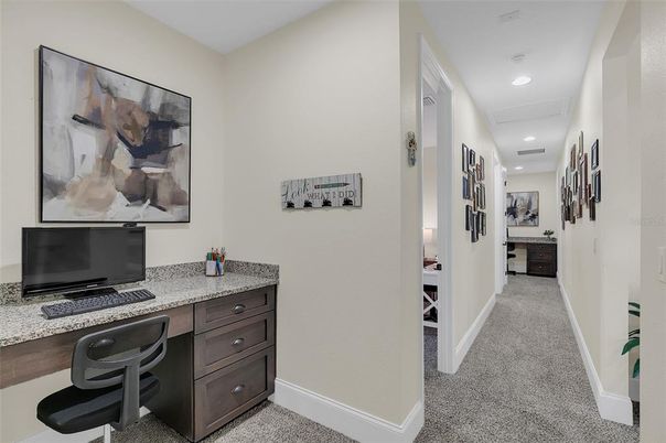 Home Office, Interior, Recessed Lighting
