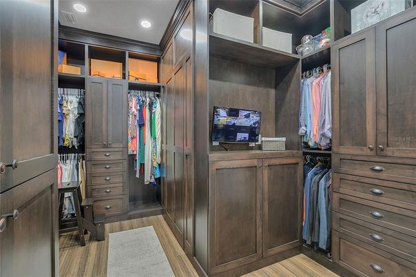 Interior, Recessed Lighting, Walk-in Closets, Wood Texture Flooring