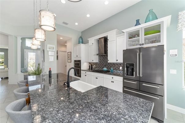 Interior, Kitchen, Pendant Lights, Recessed Lighting, Stainless Steel Appliances