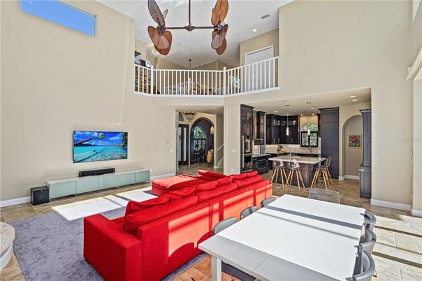 Dining room, Interior, Kitchen, Living room, Pendant Lights, Recessed Lighting