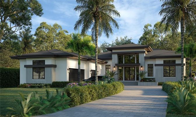 Backyard, Exterior, Facade, Modern