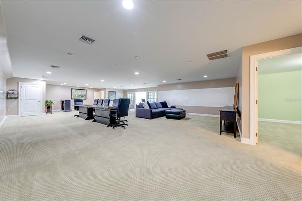 Home Office, Interior, Recessed Lighting