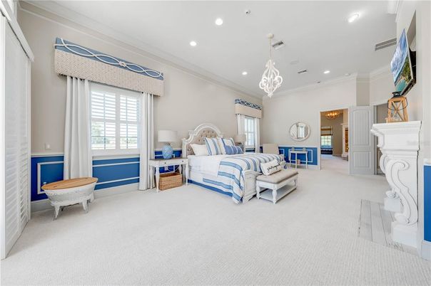 Bedroom, Interior, Pendant Lights, Recessed Lighting