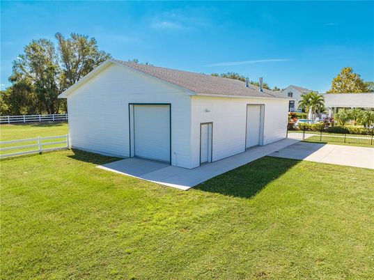 Backyard, Detached Garage, Exterior