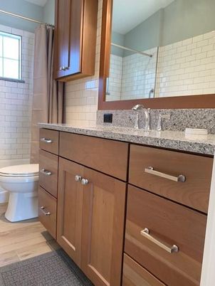 Bathroom, Interior, Wood Texture Flooring