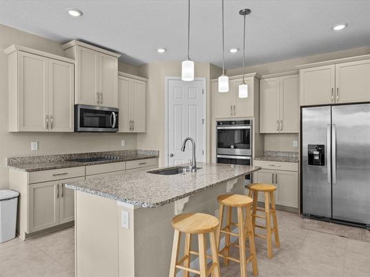Interior, Kitchen, Pendant Lights, Recessed Lighting, Stainless Steel Appliances