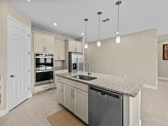 Interior, Kitchen, Pendant Lights, Recessed Lighting, Stainless Steel Appliances