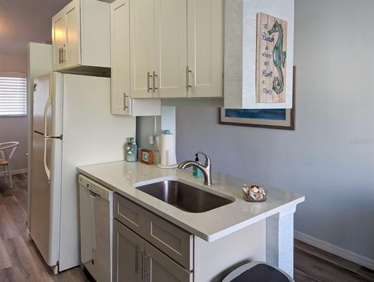 Interior, Kitchen, Wood Texture Flooring