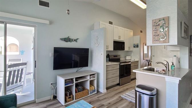 Interior, Kitchen, Wood Texture Flooring