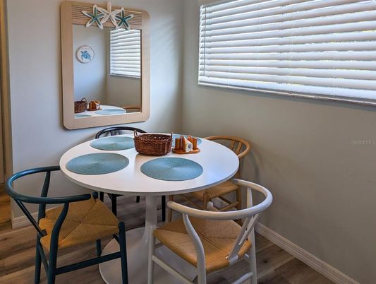 Dining room, Interior, Wood Texture Flooring