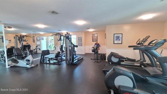 Fitness Equipment, Gym, Interior, Recessed Lighting