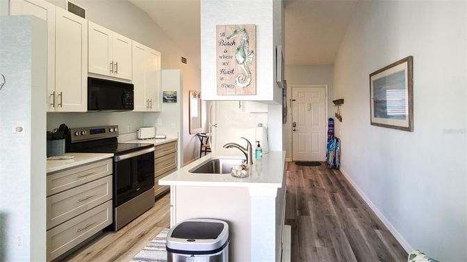 Interior, Kitchen, Wood Texture Flooring