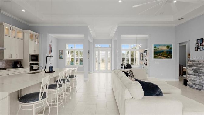 Interior, Kitchen, Living room, Recessed Lighting