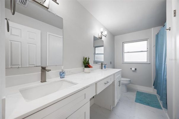 Bathroom, Dual Sink Vanities, Interior, Marble