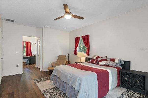 Bedroom, Interior, Wood Texture Flooring