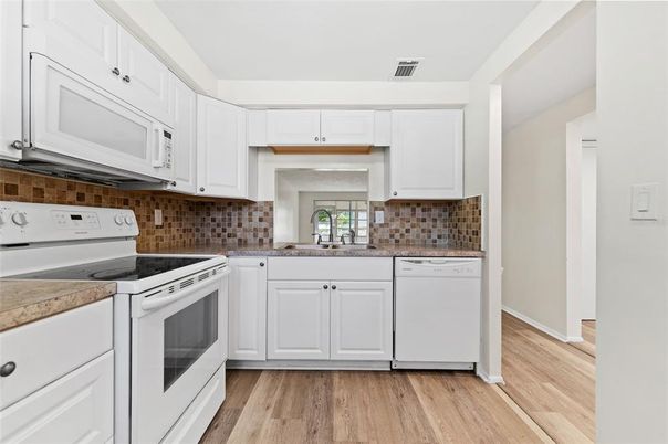 Interior, Kitchen, Wood Texture Flooring