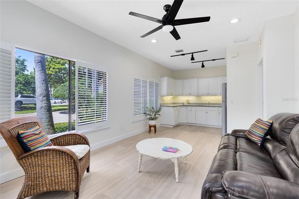 Interior, Recessed Lighting, Wood Texture Flooring