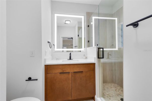 Bathroom, Glass Shower, Interior