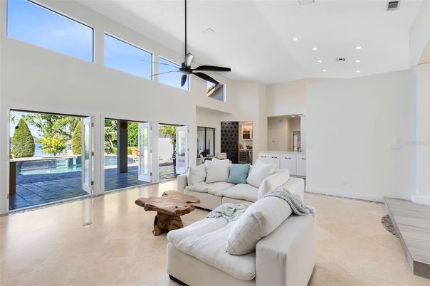 Interior, Living room, Recessed Lighting