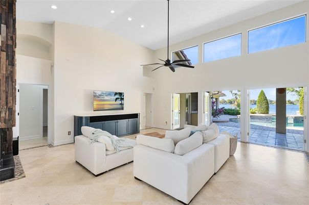 Interior, Living room, Recessed Lighting