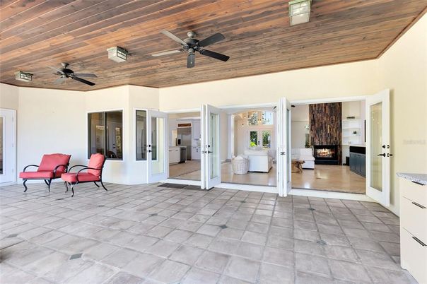 Fireplace, Interior, Wooden Ceilings
