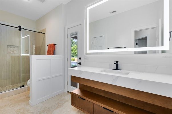 Bathroom, Glass Shower, Interior