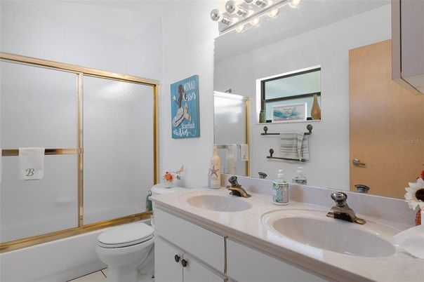 Bathroom, Dual Sink Vanities, Glass Shower, Interior