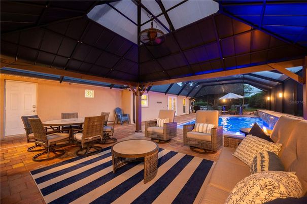 Dining room, Glass Ceilings, Interior, Pool, Sun Room