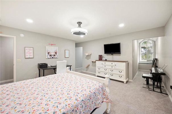 Bedroom, Interior, Recessed Lighting