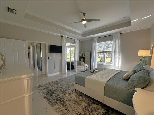 Bedroom, Interior, Marble