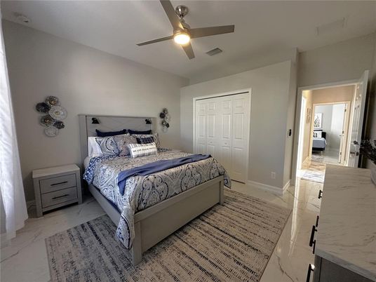 Bedroom, Interior, Marble