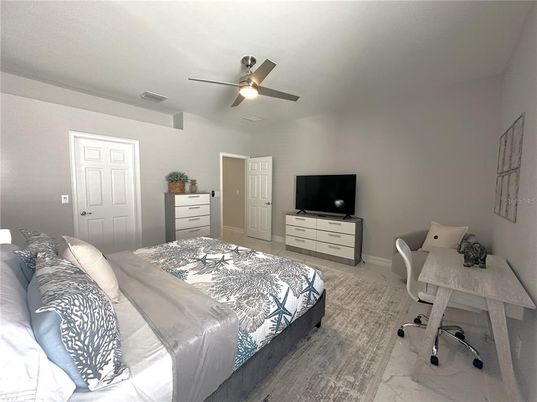 Bedroom, Home Office, Interior, Marble