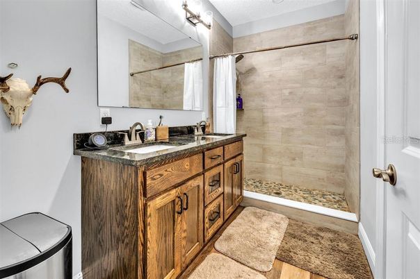 Bathroom, Interior, Wood Texture Flooring