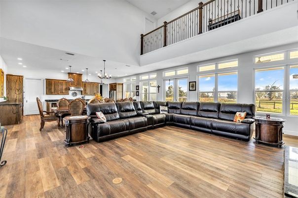 Dining room, Interior, Kitchen, Living room, Pendant Lights, Recessed Lighting, Wood Texture Flooring