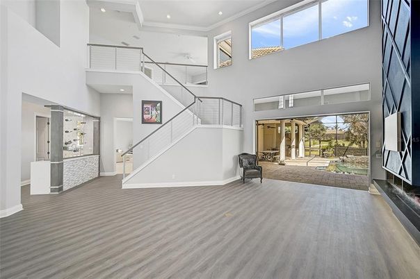 Interior, Recessed Lighting, Wood Texture Flooring