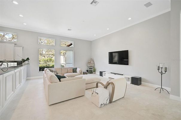 Interior, Living room, Recessed Lighting