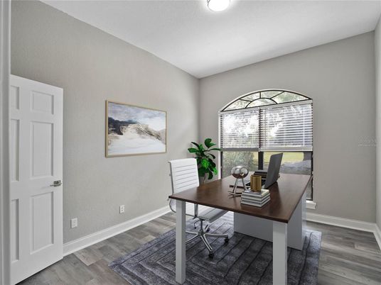 Home Office, Interior, Wood Texture Flooring