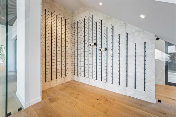 Interior, Recessed Lighting, Wine Storage, Wood Texture Flooring