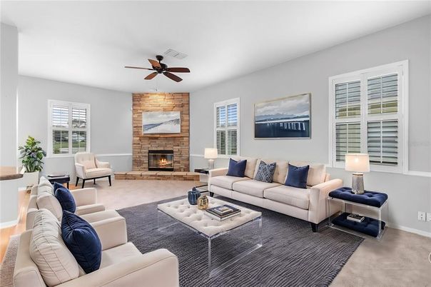 Fireplace, Interior, Living room, Stone Walls