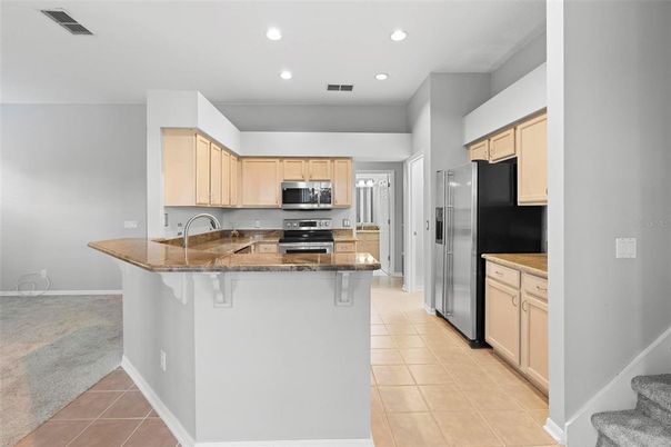 Interior, Kitchen, Recessed Lighting, Stainless Steel Appliances