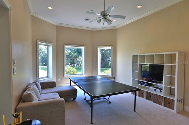 Game Room, Interior, Recessed Lighting