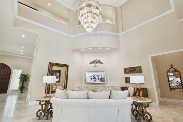 Chandelier, Interior, Recessed Lighting