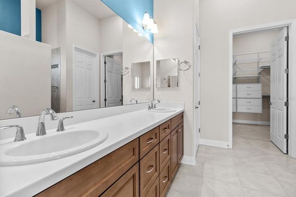 Bathroom, Dual Sink Vanities, Interior, Walk-in Closets