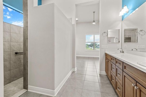 Bathroom, Dual Sink Vanities, Interior, Recessed Lighting