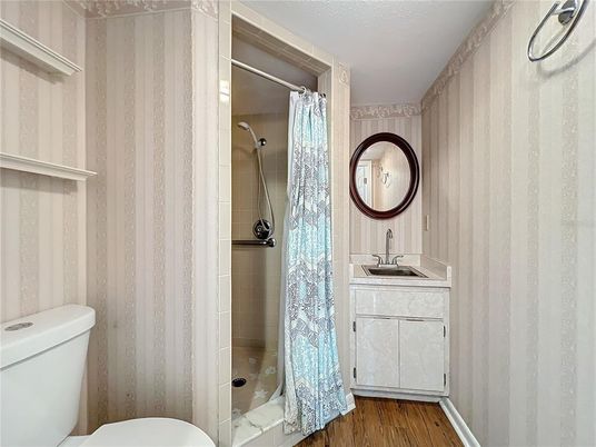 Bathroom, Interior, Wood Texture Flooring