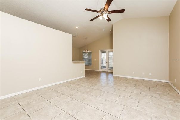 Empty room, Interior, Pendant Lights, Recessed Lighting