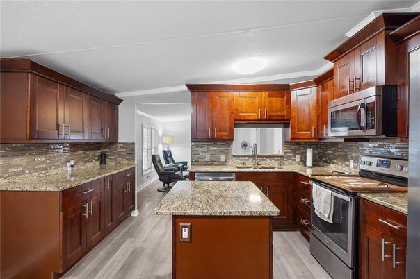 Interior, Kitchen, Wood Texture Flooring