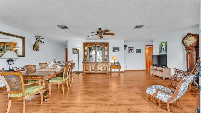 Dining room, Interior, Wood Texture Flooring