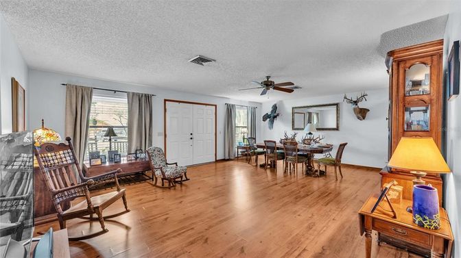Dining room, Interior, Wood Texture Flooring